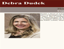 Tablet Screenshot of debradudek.com
